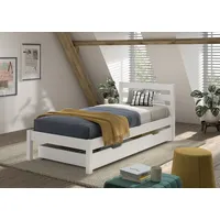 Vipack Einzelbett Pino 90x200 cm, mit Lattenrost, inkl. 2