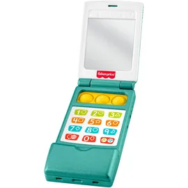 Fisher-Price Lernspaß-Klapphandy für Babys und Kleinkinder, musikalisches Aktivitätsspielzeug zum Lernen