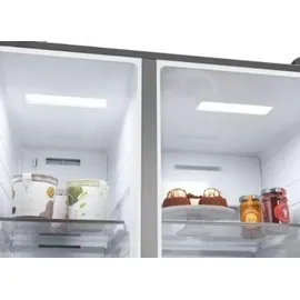 Haier - Amerikanischer kühlschrank 90,5 cm, 601 l, belüftet, platin HSW59F18EIMM