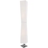 SalesFever Leon 120 cm Edelstahl Plissee weiß