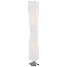 SalesFever Leon 120 cm Edelstahl Plissee weiß