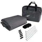 powertec Schutzplane Premium RIPSTOP 3 x 2 m grau