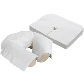EarthLite Massageliegen Nasenschlitztücher – Premium, Ultra Soft, Atmungsaktive, Nicht-klebende Hygieneauflagen für Kopfstützen von Massagestühlen & Massagetischen (100 Stück) mit höchster Bewertung