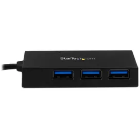 Startech StarTech.com 4 Port USB 3.0 Hub - USB-C zu 4x USB-A - Inklusive Netzteil - Kompakter USB Hub Schwarz