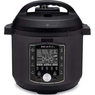 Paderno Instant Pot Pro 10in1 Multikocher Slow Cooker Schongarer, 7,6L 1400W Schwarz