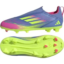 adidas F50 League Laceless FG/MG Blue Fusion / Lucid Lemon / Lucid Pink 28