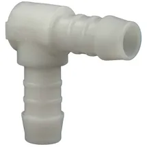 tecuro Schlauchverbinder 90° Winkel Ø 6 mm Kunststoff weiß