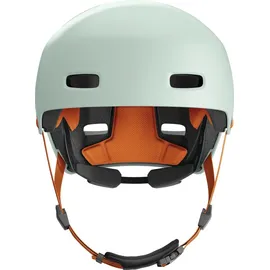 ABUS Fahrradhelm XOXO Cityhelm im Skater-Look Helm für Skateboard, Fahrrad, Scooter Größe M, Grün/Türkis/Mint