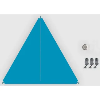 Bent Zip-Protect Canvas Single Sonnensegel (Größe One Size, tuerkis)