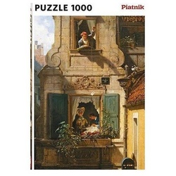 Piatnik Puzzle Spitzweg „Der abgefangene Liebesbrief“, Puzzle, 1000 Teile, 1000 Puzzleteile bunt