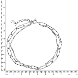 Celesta Armband, Silber rhodiniert 925 18+3 cm