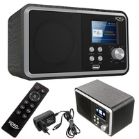 Internetradio WLAN Radio Wecker Timer Web Wetter Bluetooth Xoro HMT 300 schwarz