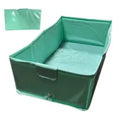 Hundepool | rutschfester, faltbarer Katzenpool | 80 x 40 x 20 cm Haustierbadewanne | für Katze, Outdoor, Hinterhof, Strand, Spielplatz, Zuhause, Sommer