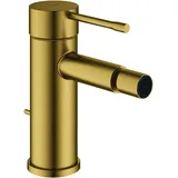 Grohe Essence Einhand-Bidetbatterie, mit Zugstangen-Ablaufgarnitur, - cool sunrise gebürstet