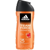 adidas Adidas, Team Force Duschgel 3 in 1 für Körper, Haar und Gesicht, vegane Formel, 250 ml