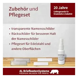 AL Briefkastensysteme 8 Fächer Premium Stand Briefkasten Anlage in RAL 7016 Anthrazit Grau Post A4, robust, wetterfest, Artikelnummer: 331P8S2P7016