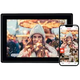 Rollei Smart Frame WiFi 100 mit App-Funktion Digitaler Bilderrahmen, 25,53 cm, 800 x 1280p, Schwarz
