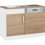 KOCHSTATION Spülenschrank KS-Gera Breite 110 cm beige