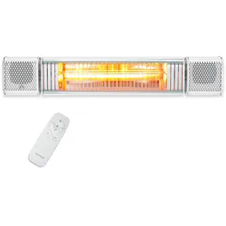 VASNER Appino BEATZZ Infrarot Heizstrahler mit Sound & reaktivem LED Backlight 2000 Watt Weiß, Bluetooth App Steuerung
