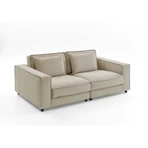 Atlantic Home Collection 2-Sitzer Valan Cord 198 x 83 x 126 cm Beige