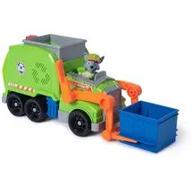 Spin Master PAW Patrol Extragroßer Recycling-Truck mit Rocky Spielfigur und Verwandlungsfunktion (Deluxe Fahrzeug)