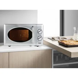 Domo DO3020 Solo-Mikrowelle - 20 L - 700 W silber