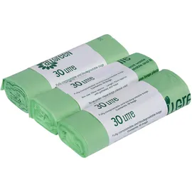 All-Green 30 Liter kompostierbarer BioBag Mülltonnensack, 30 Müllsäcke