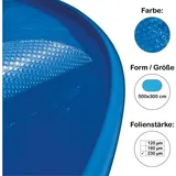 Planet Pool Solarplane, Solarfolie, Luftpolsterabdeckung für Pool oval 500x300 cm, 230 μm