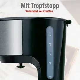 Alpina Kaffeemaschine Filtermaschine 1,25L/10 Tassen schwarz/grau