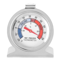 Kühlschrank Thermometer, -30–30 °C/ -20–80 °F Großes Zifferblatt Thermometer für Gefrierschrank und Kühler