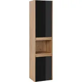 welltime »Torun Badezimmerschrank«, Badschrank Schrank Breite 35 cm mit Glasfronten