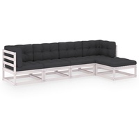 vidaXL 5-tlg Garten-Lounge-Set mit Kissen Kiefer Massivholz Modell 26