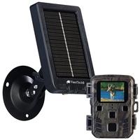 Full-HD-Wildkamera mit PIR-Sensor, Nachtsicht, inkl. Akku-Solarpanel