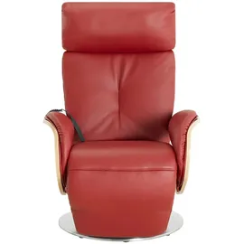 HIMOLLA Ledersessel 7818 ¦ rot ¦ Maße (cm): B: 75 H: 112 T: 87