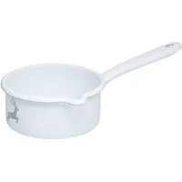 RIESS Stielkasserolle mit Ausguss Ø14cm 0,75 Liter Emaille Country