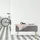 Relaxdays Truhenbank Gepolstert Hellgrau 39,5 x 79,5 x 39,5 cm