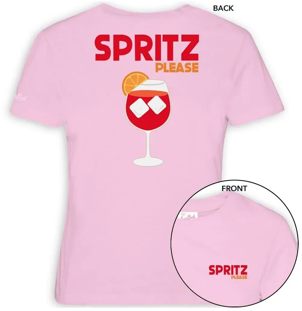 MC2 Saint Barth Emilie Woman Cotton Tshirt spritz please postcard 20 (08527L) L