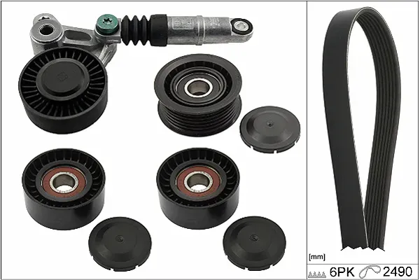 INA Keilrippenriemensatz 529020910 für Audi VW