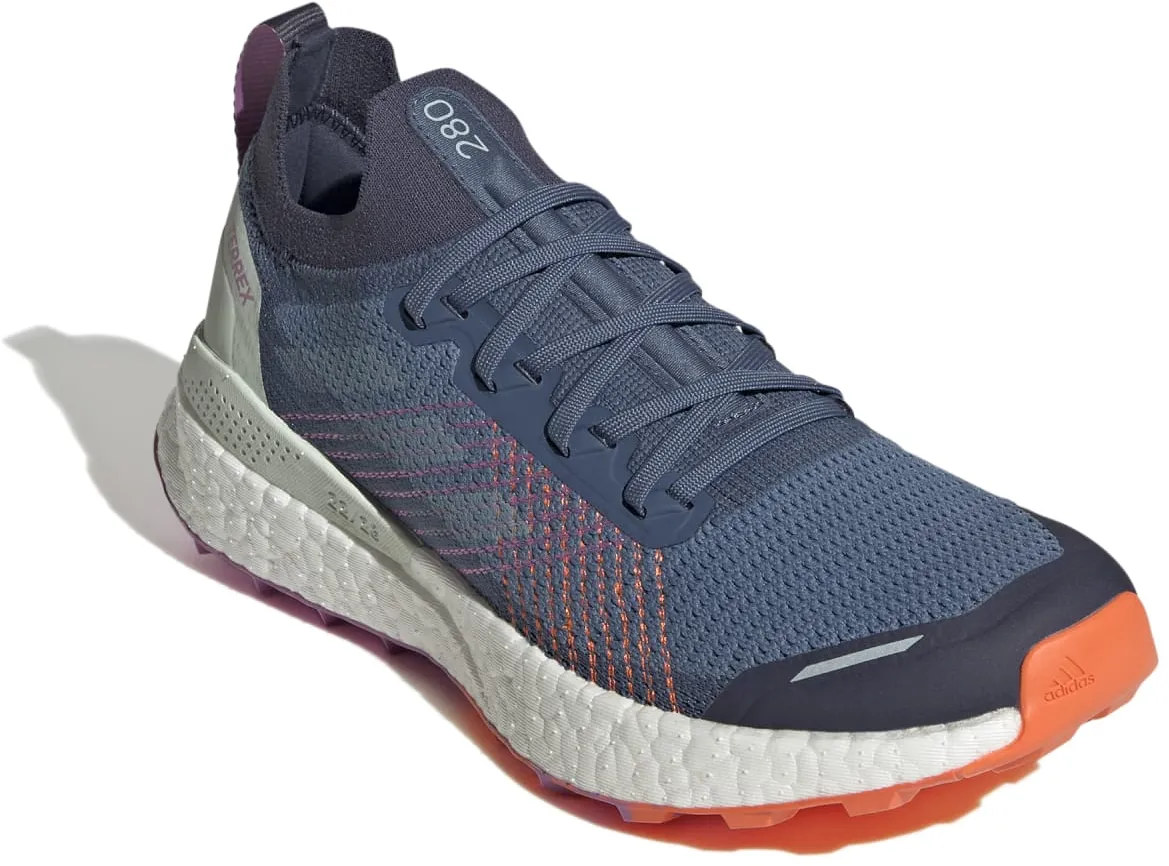 adidas Trail-Laufschuhe Terrex Two Ultra Primeblue (sockenähnliche Passform) altblau Damen