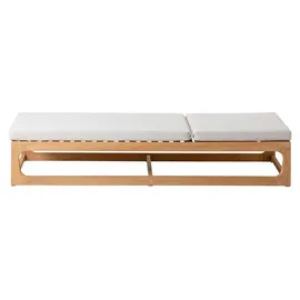 Dehner Port-au-Prince Sonnenliege 208 x 75 x 90 cm Beige/Braun