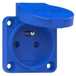 PCE 104-0b Schutzkontakt-Anbausteckdose 50x50 fb IP54 r?ckw?rtig (blau) 1040b