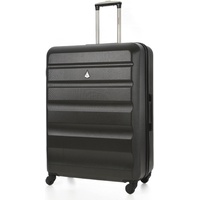 Aerolite XL Große Leichter ABS Hartschale 4 Rollen Trolley Koffer Reisekoffer Hartschalenkoffer Rollkoffer Gepäck, 79cm, Kohlegrau