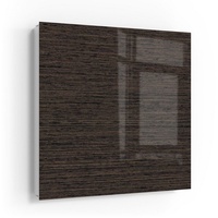 DEQORI Schlüsselkasten 'Holz horizontal gemasert', Glas Schlüsselbox modern magnetisch beschreibbar weiß
