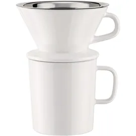 Alessi Slow coffee Set transparent/weiß
