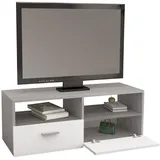 ML DESIGN modern liv TV Schrank Fernsehtisch Lowboard TV Möbel Fernsehstand Weiß/Grau