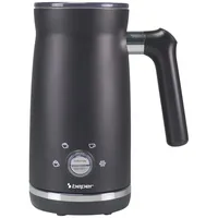 Beper P101CAF001 Elektrischer Milchaufschäumer, Milchaufschäumer mit Deckel, 300 ml, Schwarz, 4 Funktionen, Leistung 500W