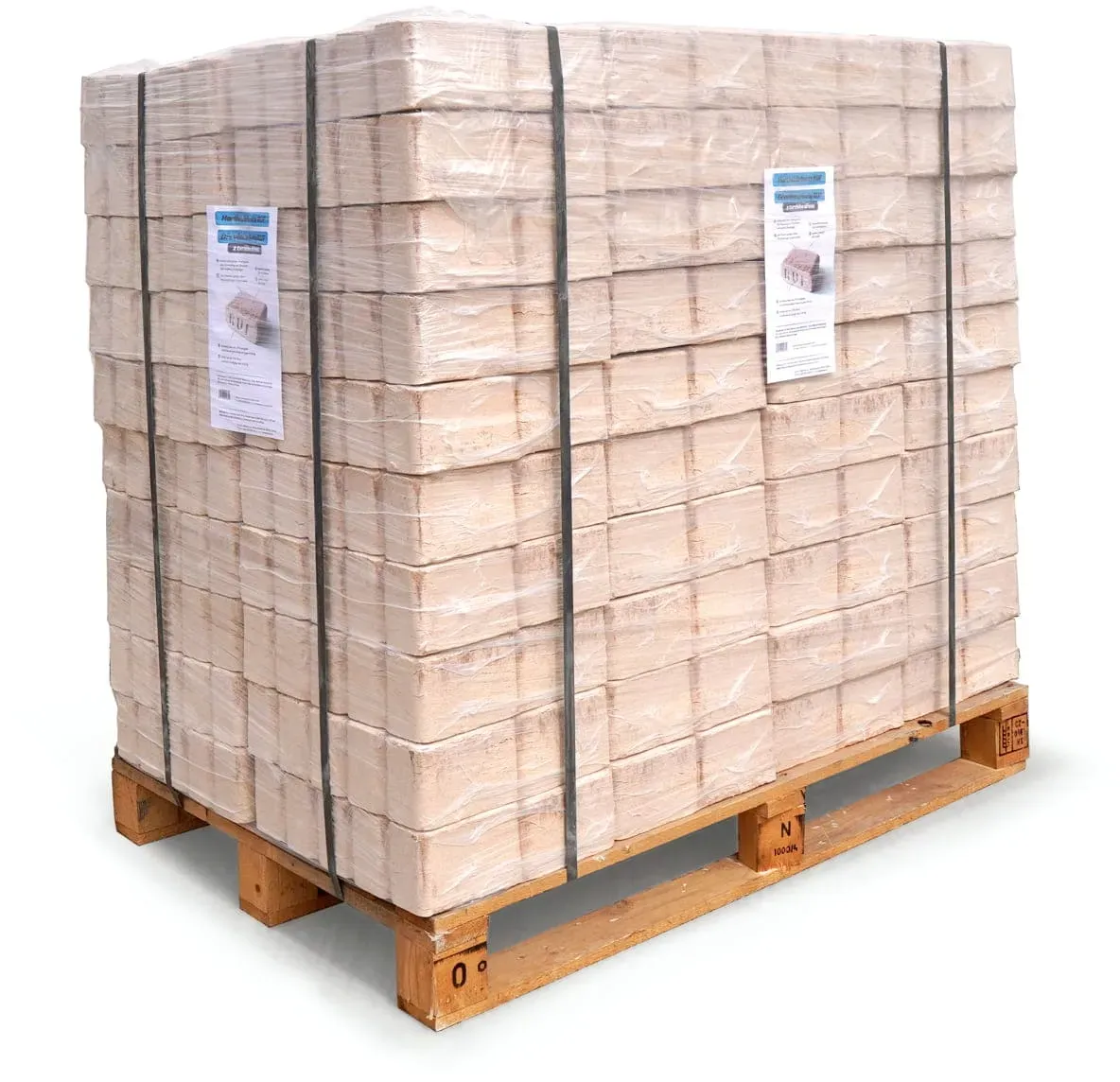 800 kg | Buchenholz-Briketts | 7% Feuchtigkeit | 100% ohne Rinde