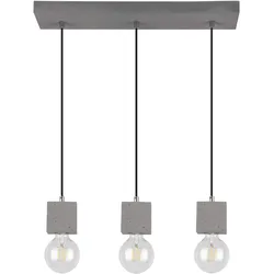 SPOT LIGHT Pendelleuchte "STRONG SQUARE", grau (grau, schwarz), H: 100cm, Lampen, Hängeleuchte, Echtes Beton, Ideal für Vintage-Leuchtmittel