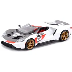 Maisto 31390 - Modellauto - Ford GT '21 Heritage Edition (weiß, Maßstab 1:18)