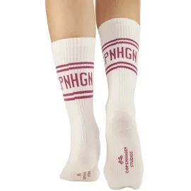 Copenhagen Studios Langsocken 2er Pack cream/weiß mit Beere 43-46